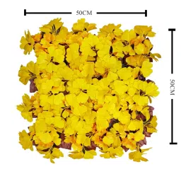 elen Decorative 50 X 50 Cm Yellow Polyvinyl Chloride Artificial Grass image 3
