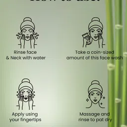 NutriGlow Bamboo Charcoal Face Wash 100g image 5