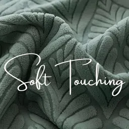 HOUSE OF QUIRK Green Leaf Textured Jacquard Stretch Removable Chair Cover image 3