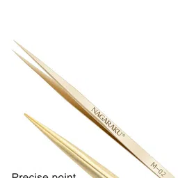 NAGARAKU Gold-Toned Eyelash Extension Stainless Steel Accurate Tweezer - M02 image 4