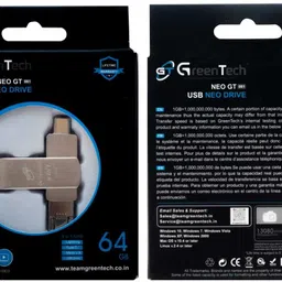 GREEN TECH NEO GT061 USB NEO DRIVE 64 GB Pen Drive Compatible with Audio Player, Desktop Computer, Laptop, Mobile, Tablet, Television USB 3.0 Metal Case-picture-11