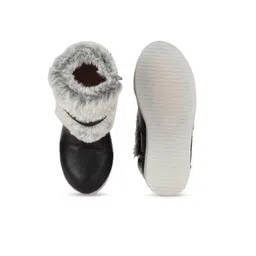 Lil Lollipop Girls Faux Fur Trim Led Light Mid Top Winter Boots image 5