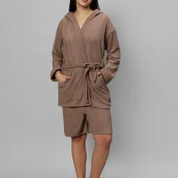 lacylook Brown Large Bath Robe image 5
