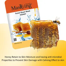 MasKing Set of 4 Beauty Honey Facial Sheet Mask 80ml image 4