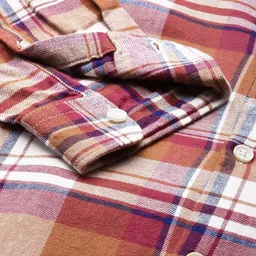 the bear house Men Slim Fit Checkered Button Down Collar Casual Shirt image 3