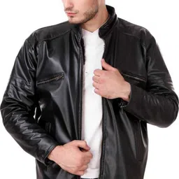 smkart Men Solid Leather Jacket-picture-19