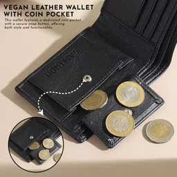 samtroh Men Black Artificial Leather Wallet image 4