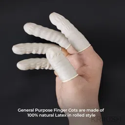krikish ESD Cots Latex Safety Glove Finger Sleeve image 3