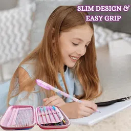 goodies outlet 3D Unicorn Pink Pouch Stylish Unicorn Art EVA Pencil Box image 5