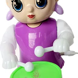 primefair Musical Merry Go Round Toy Soothing Sound with Drummer Rattle Toys image 3