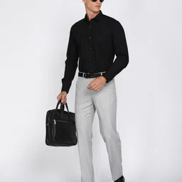 park avenue Men Slim Fit Solid Formal Shirt image 2