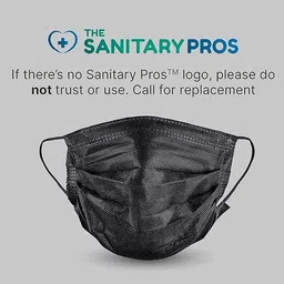 kgkr D4_Black _mask_50pcs_w2 Surgical Mask With Melt Blown Fabric Layer image 3