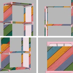 imperial fur 12 Layer Portable Book Shelf Rack | Space-Saving Book Stand for Home & Office Metal Open Book Shelf image 3