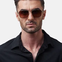 Shisen Fox KAEN GOLD Unisex Sunglass 57-picture-57