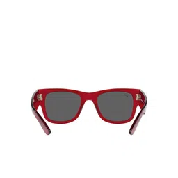 Ray-Ban Square Sunglasses With UV Protected Lens 8056597856393-TRANSPARENT RED-picture-10