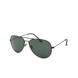 Micelo Martin Unisex Green Lens & Black Aviator Sunglasses with UV Protected Lens-picture-30