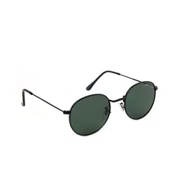 Micelo Martin Unisex Green Lens & Black Round Sunglasses with UV Protected Lens MM1004 C2-picture-43