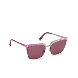 SWAROVSKI Women Square Sunglasses with UV Protected Lens SK0196 55 83S image 1