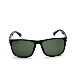 Duke Unisex Green Lens & Black Rectangle Sunglasses with UV Protected Lens DUKE-002-C2 image 4