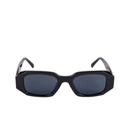 NuVew Unisex Rectangle Sunglasses With UV Protected Lens ES_16531-31-NW-9272-BLK-BLK-RT image 2