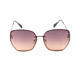 AISLIN Women Silver UV Protected Oversized Sunglasses image 3