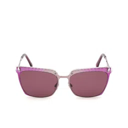SWAROVSKI Women Square Sunglasses with UV Protected Lens SK0196 55 83S image 4