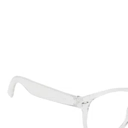 GARTH Unisex Wayfarer Sunglasses with UV Protected Lens GRT_WAY-TRNS_WHT image 3