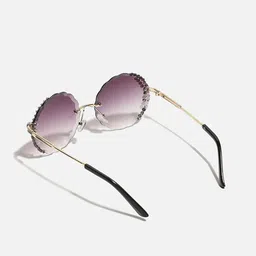 HAUTE SAUCE by  Campus Sutra Women Round Sunglasses with Polarised Lens SUM23_HSSG1217 image 4