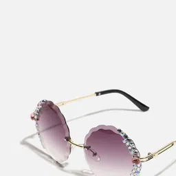 HAUTE SAUCE by  Campus Sutra Women Round Sunglasses with Polarised Lens SUM23_HSSG1217 image 5
