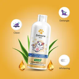 zoivane Smooth & Shine persian cat shampoo | Allergy Relief, Anti-dandruff, Anti-itching, Conditioning, Whitening and Color Enhancing Rose Cat Shampoo image 2