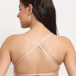 MAKCLAN Medium Coverage Underwired Lightly Padded Dry Fit Floral Lace Push-Up Bra image 2