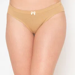 Clovia Women Nude-Colored Solid Bikini Briefs PN3494A24M-picture-31