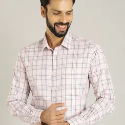 Indian Terrain Classic Tartan Checks Checked Pure Cotton Casual Shirt-picture-13