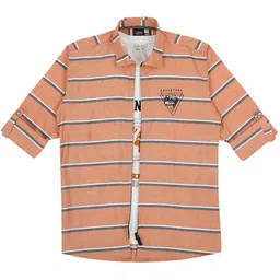 CAVIO Boys Striped Comfort Cotton Casual Shirt With T-Shirt-picture-40