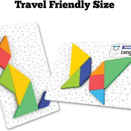 play panda Magnetic Tangram Puzzle Animals - Solve 50 Puzzles using Magnetic Shapes image 4