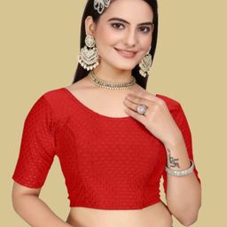 pt priyanka textiles Round Neck Women Blouse-picture-5