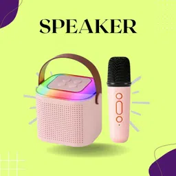JOCR 10W Bluetooth Speaker Wireless Karaoke Mic Speaker with RGB Light speakersUY271 10 W Bluetooth Party Speaker-image-48