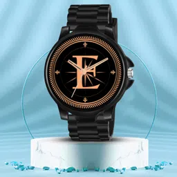 Alpha Heritage Collection E Black Strap Watch for Man & Boys Analog Watch - For Men ALPHA-E-3K-BK-BLK-CDBLK-1-image-11