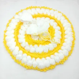 gopal ji 0 to 2 no Laddu Gopal Yellow Colour Wollen Dress Made by Village Women Dress image 2