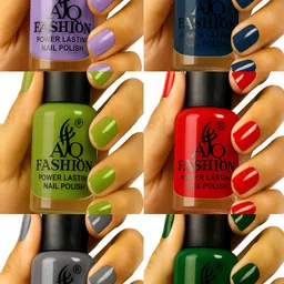 aq fashion Long Lasting quick dry Nail Polish New collection Set 1239 Multicolor-picture-19