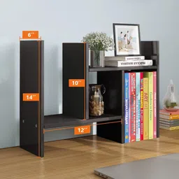 enigmatic woodworks H Shape Wooden Book Shelf for Kids, Study & Living Room Engineered Wood Open Book Shelf image 4