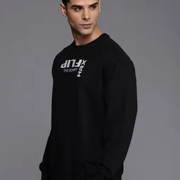 HRX by Hrithik Roshan Men Typography Printed Oversized Sweatshirt image 5