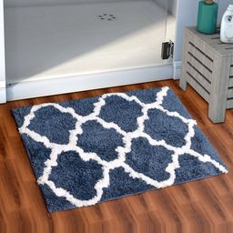 AEROHAVEN Blue Moroccan 1850GSM Microfiber Bath Rug-picture-21