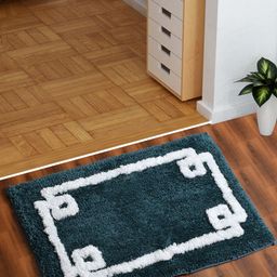 AEROHAVEN Teal Abstract 1850GSM Microfiber Bath Rug-picture-20