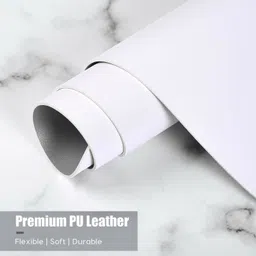 SYGA Waterproof Non-Slip Desk Mat Blotters on Desk Top Laptop Computer Gaming Keyboard Mouse Pad Desk Writing Mat Cover for Office & Home ( White & Silver,90*45 CM) Mousepad image 5