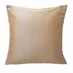 house of silko Yellow & Pink Traditional Blended Silk 16 x 16 Inches Cushion Covers (Set of 2) image 5