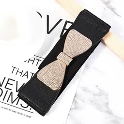 killfe Women Casual Black Fabric Belt-picture-10
