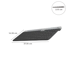 logitech K580 Bluetooth & 2.4GHz Wireless Keyboard with Multi Device Connectivity (Ultra-Slim Profile, Black) image 3