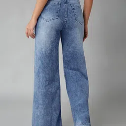 crezelle Women Loose Fit High Rise Light Blue Jeans image 2