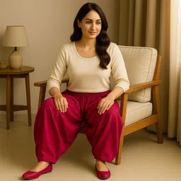 khatuja's Pure Cotton Solid Women ["Pink"] Salwar-picture-16